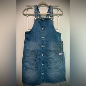 GIRLS DENIM OVERALL DRESS
